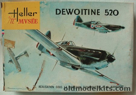 Heller 1/72 Dewoitine 520 plastic model kit